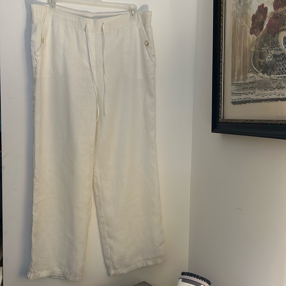 JM Collection Pants - Womens White Casual Pants size 18